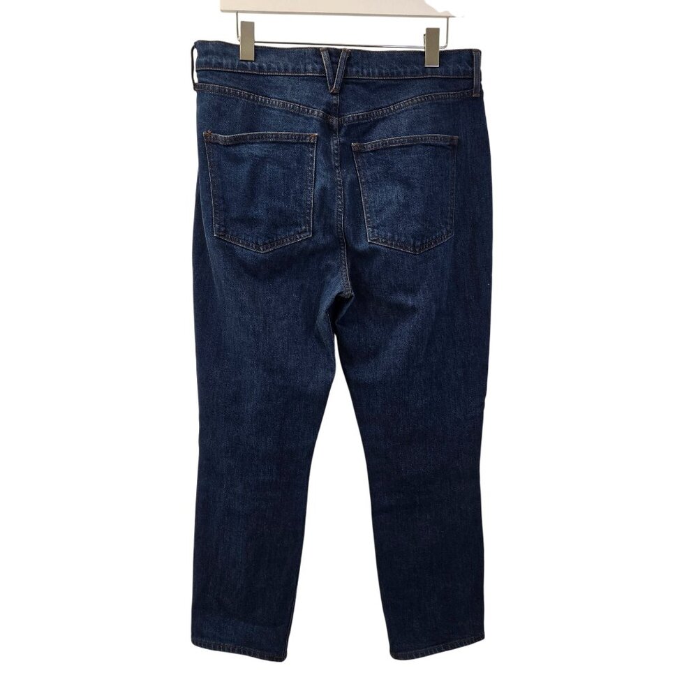 Veronica Beard Alenah Slim Straight High Rise Crop Jeans in Rodeo Wash Size 31 - Picture 2 of 9